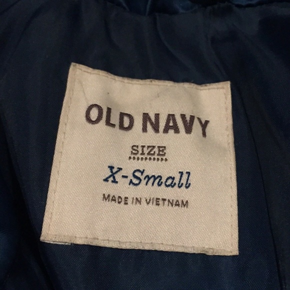 old navy teal winter puffer jacket coat ❄️ xs - Picture 4 of 7